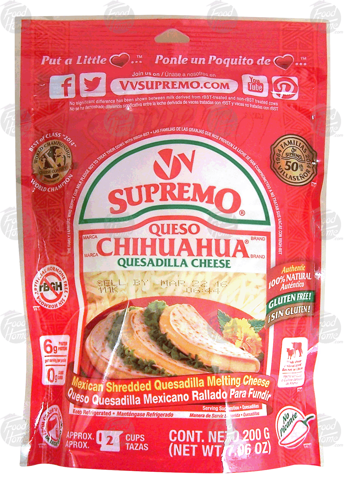 Supremo Queso Chihuahua quesadilla cheese Full-Size Picture